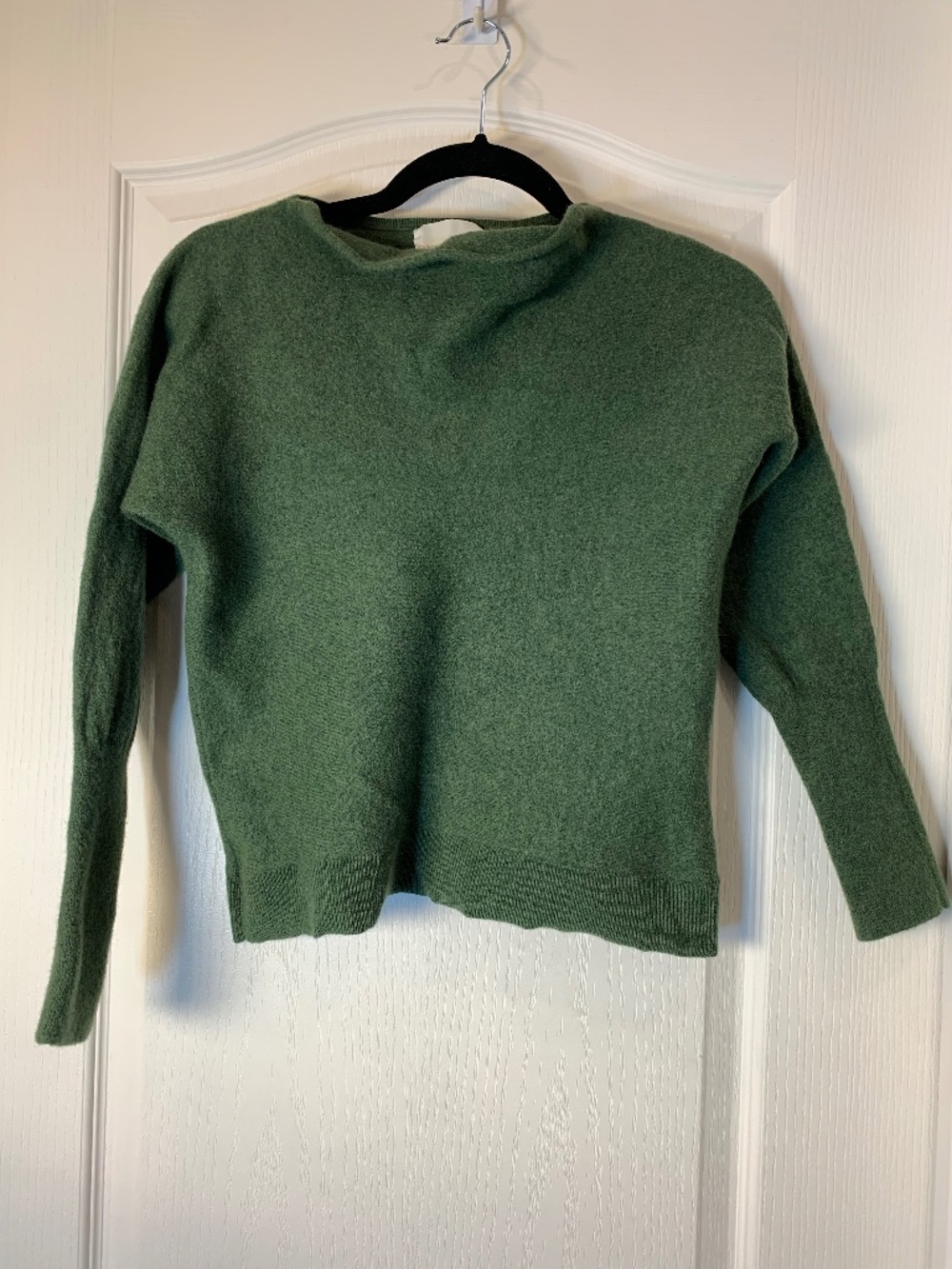 Cynthia Rowley 100% Merino Wool Felted Sweater Forest Green Estimated XS/S